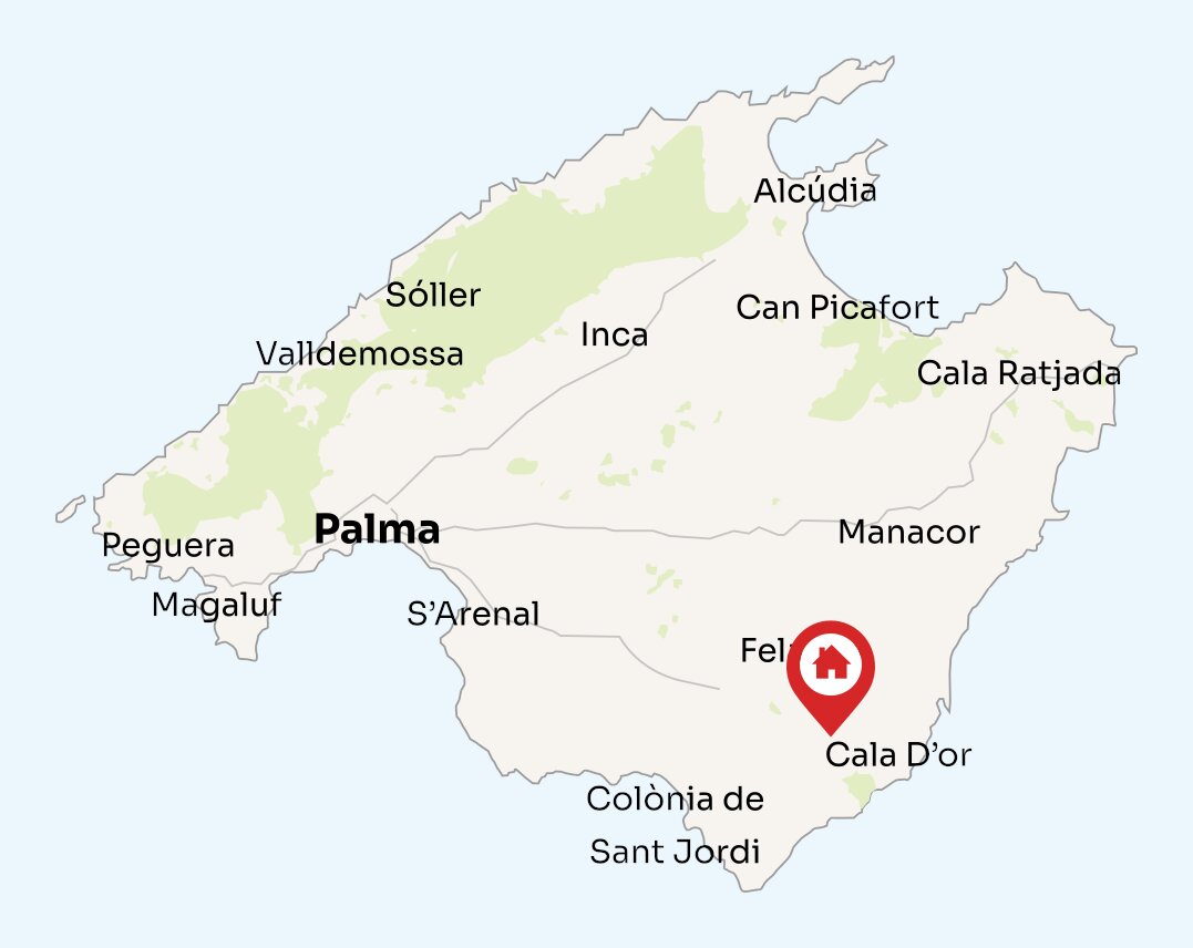 Map of Mallorca