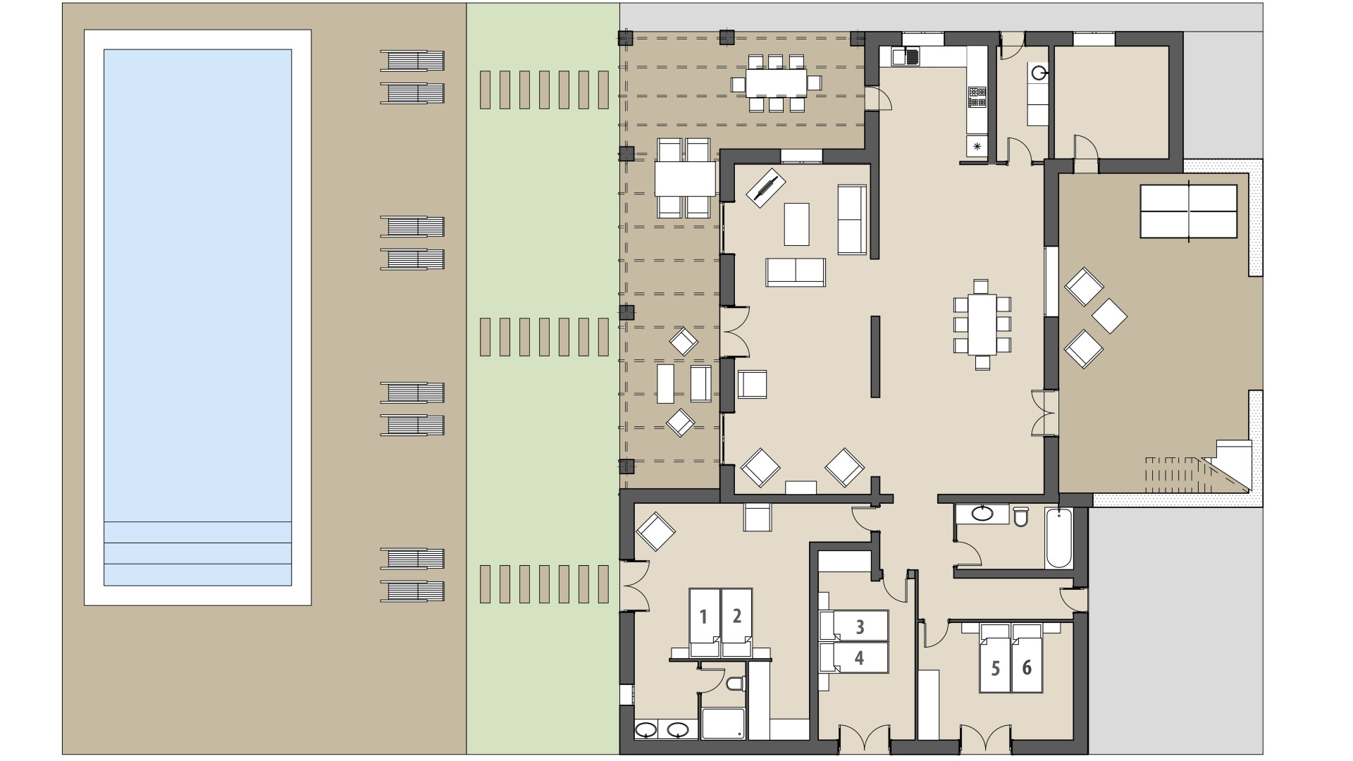 Finca Son Pieras Nou: Planta baja