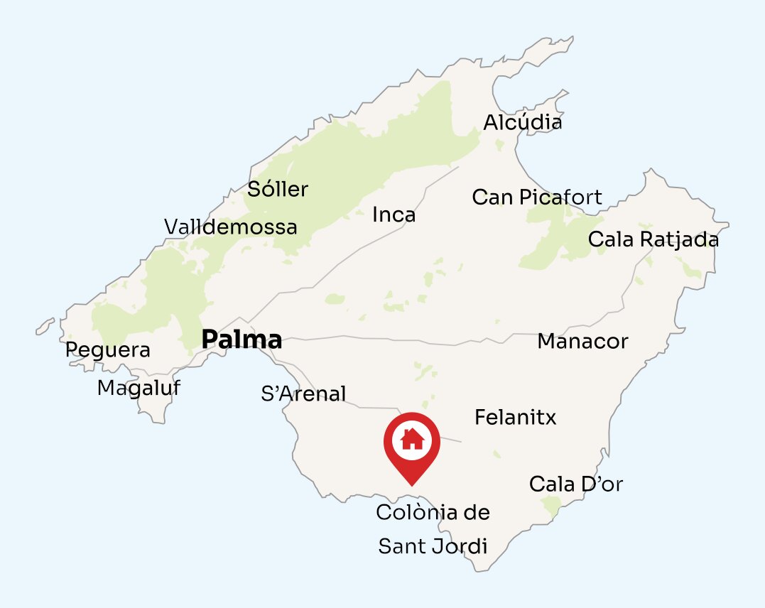 Map of Mallorca