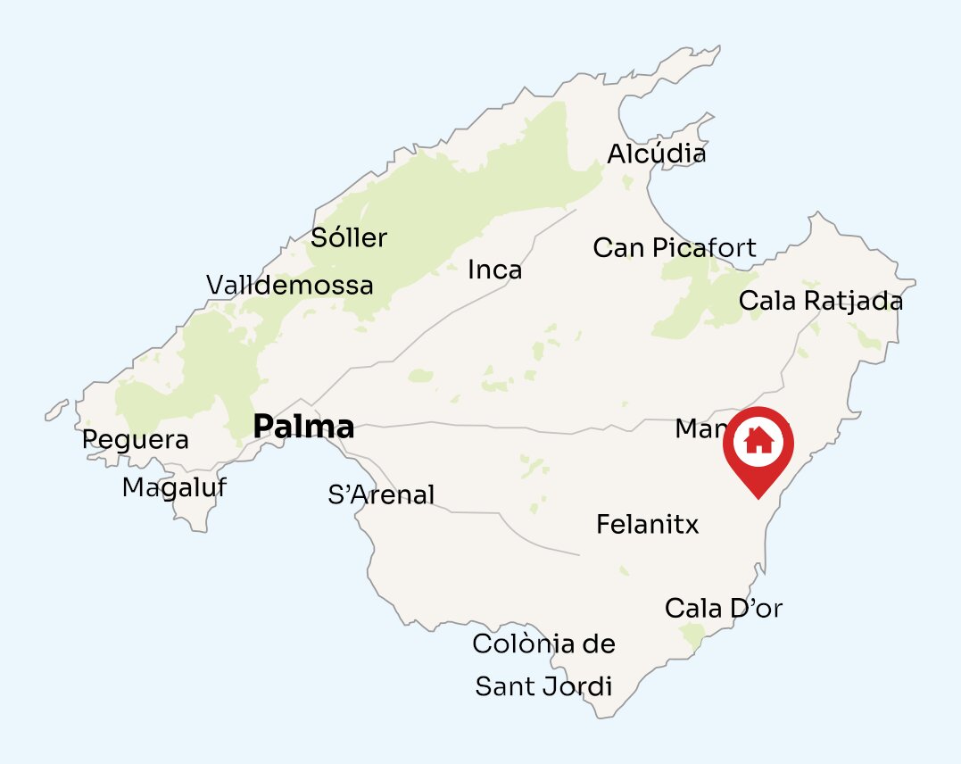 Map of Mallorca