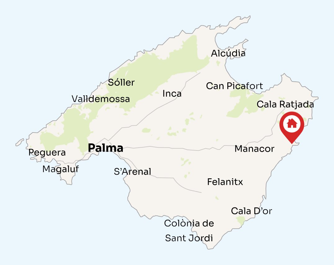 Map of Mallorca