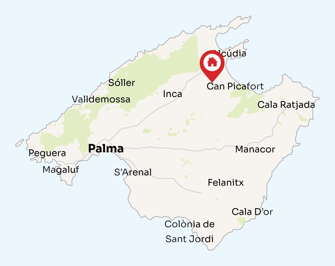 Map of Mallorca