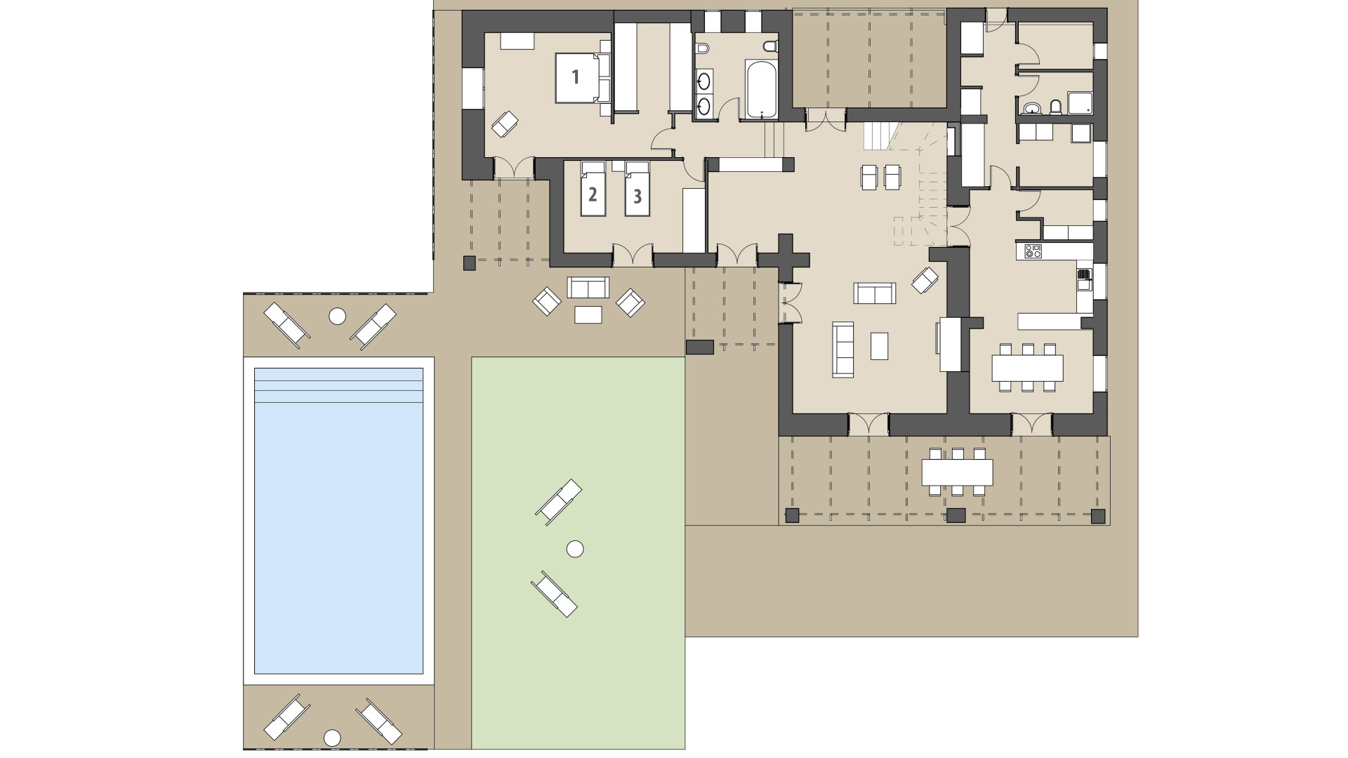 Finca Els Nou Cortons: Planta baja