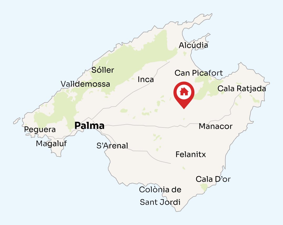 Map of Mallorca