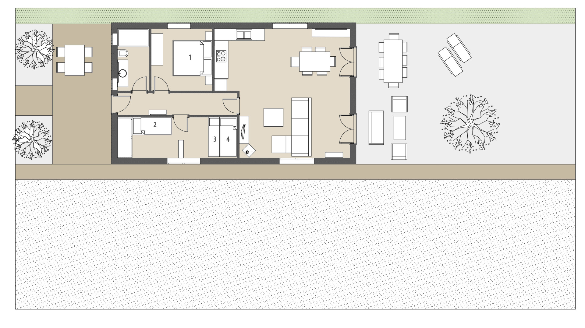 Finca Natura Beach: Planta baja