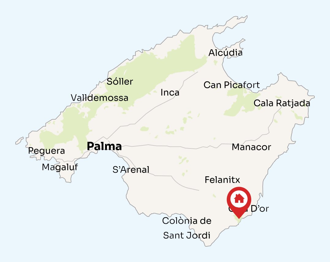 Map of Mallorca