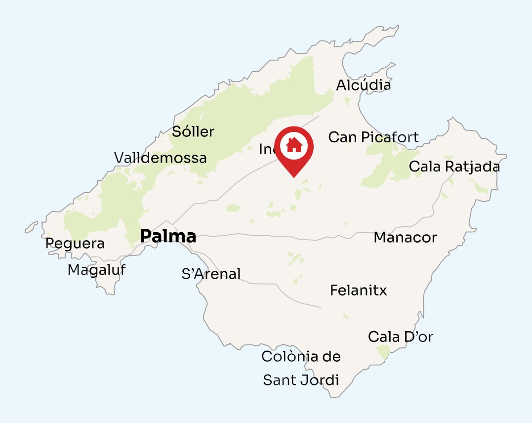 Map of Mallorca