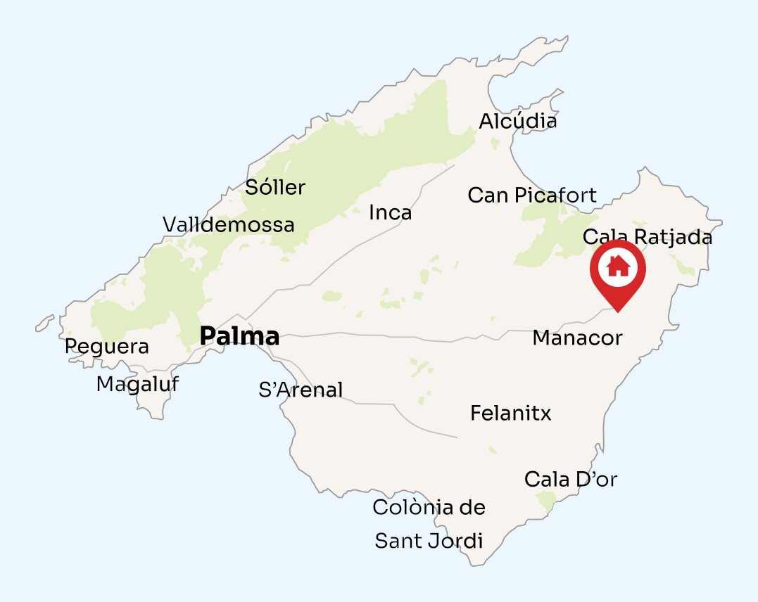 Map of Mallorca