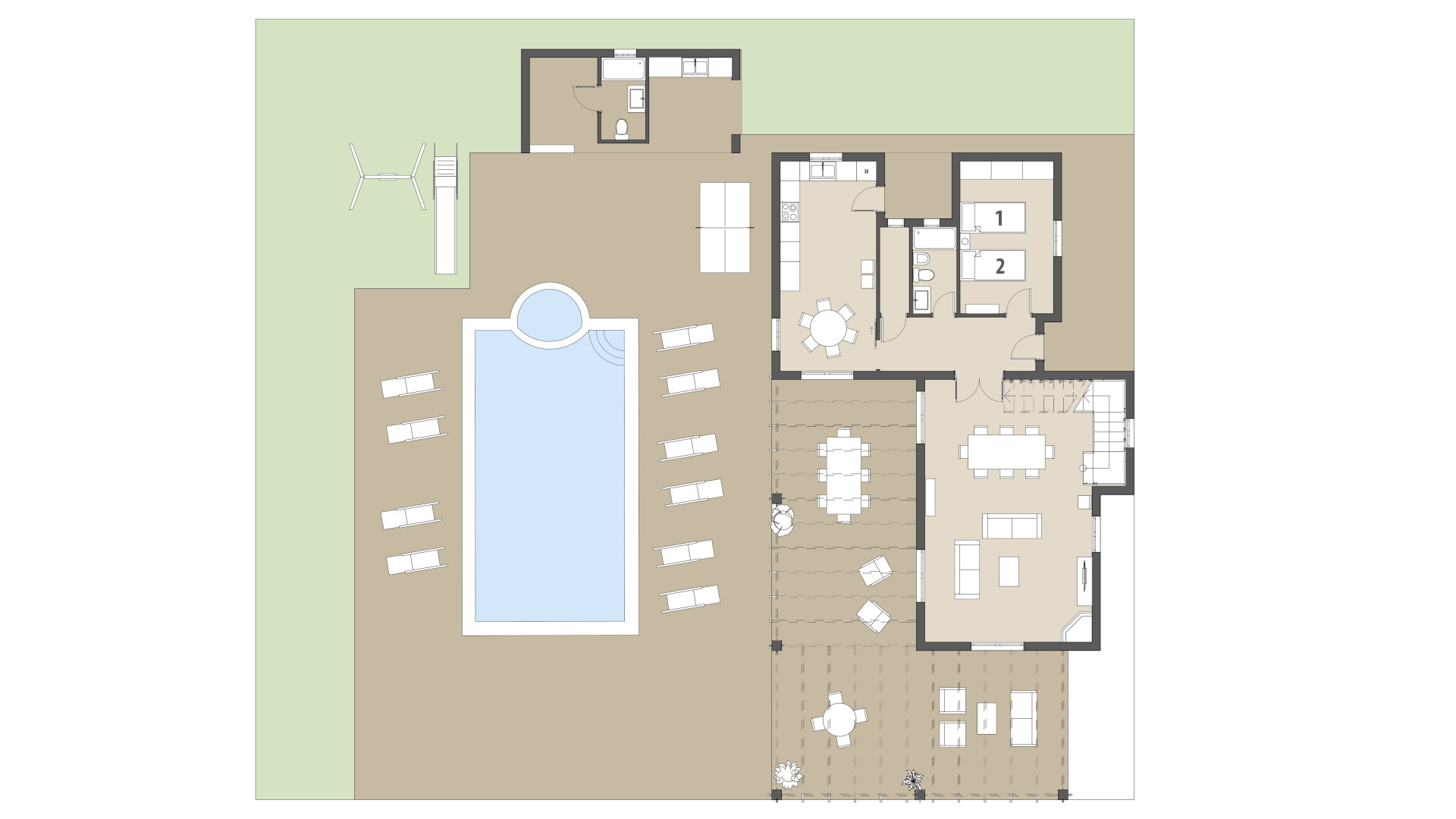 Finca S'Hort den Julia: Erdgeschoss