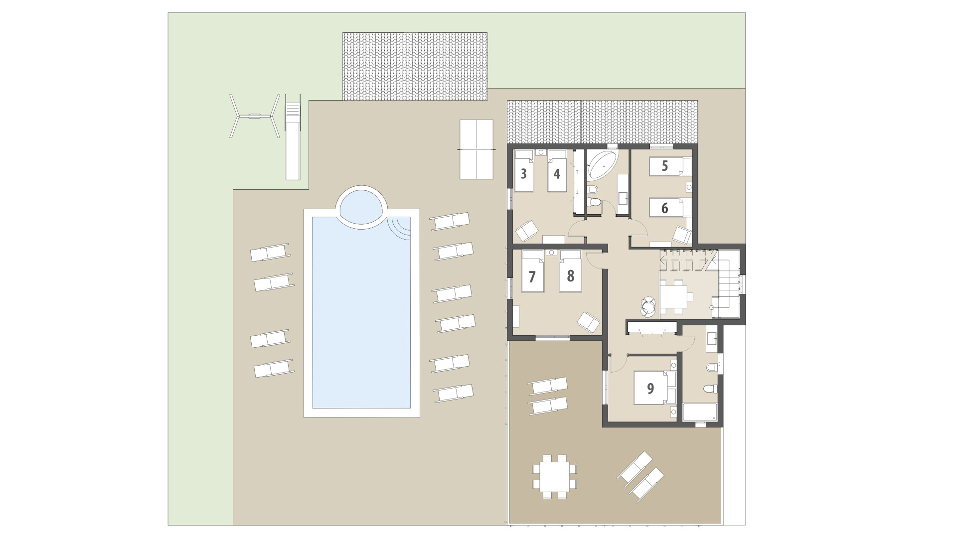 Finca S'Hort den Julia: Obergeschoss