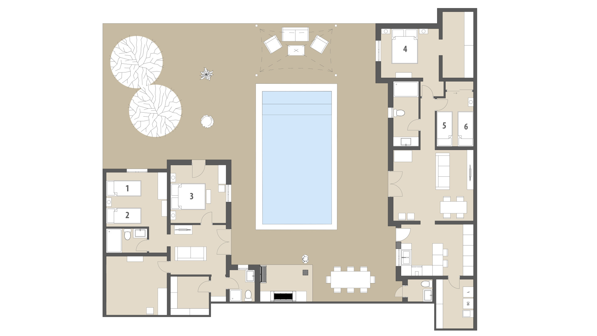 Finca S'Hortet: Planta baja
