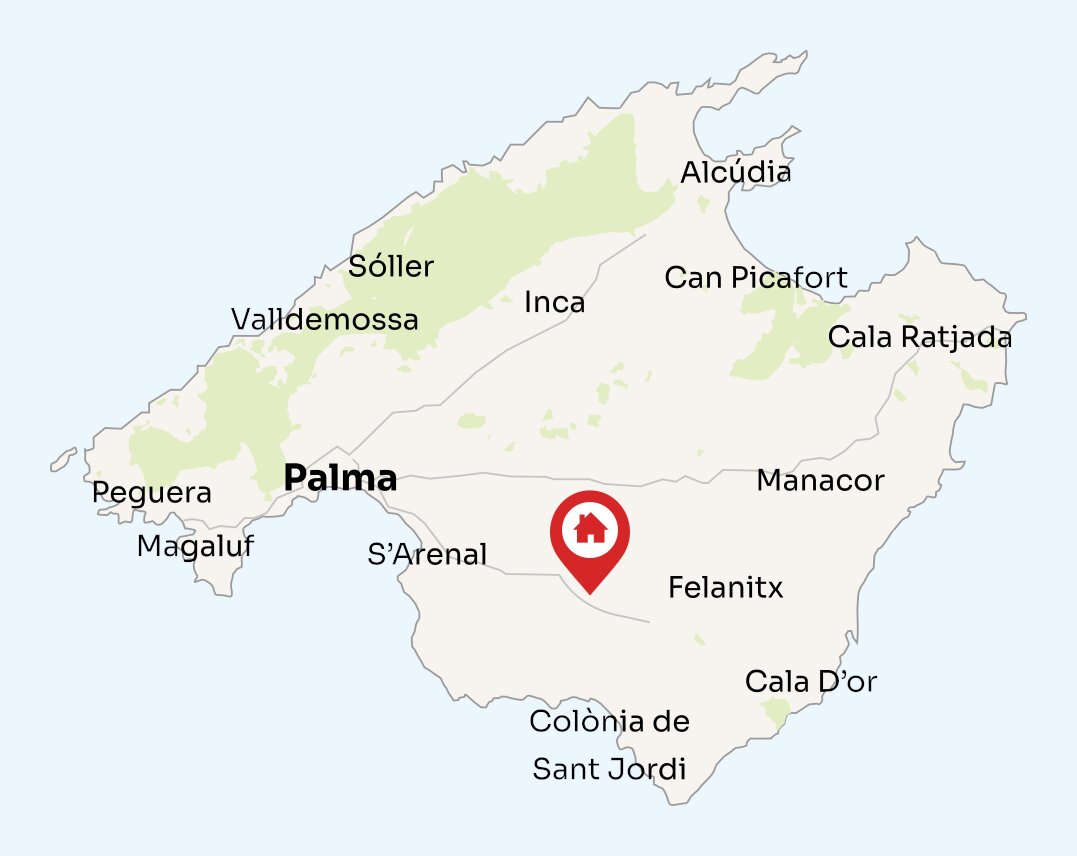 Map of Mallorca