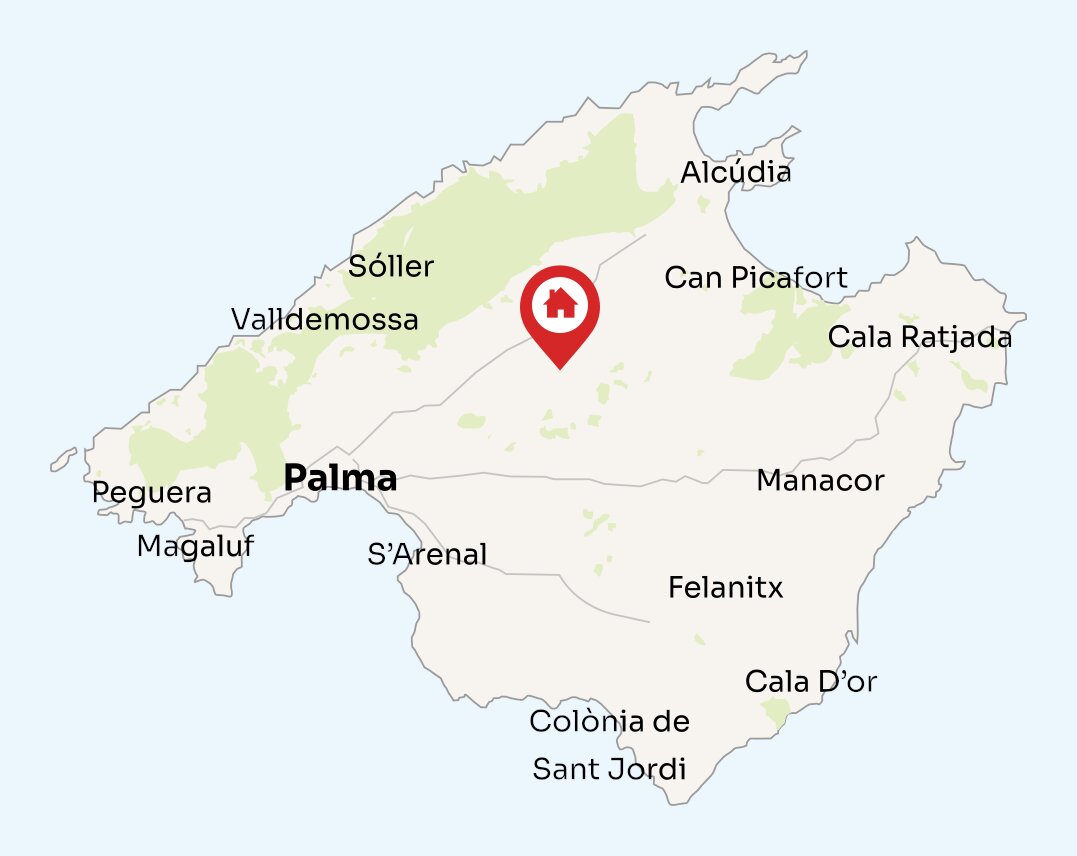 Map of Mallorca