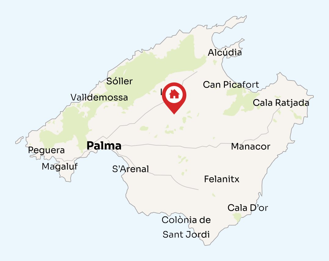 Map of Mallorca