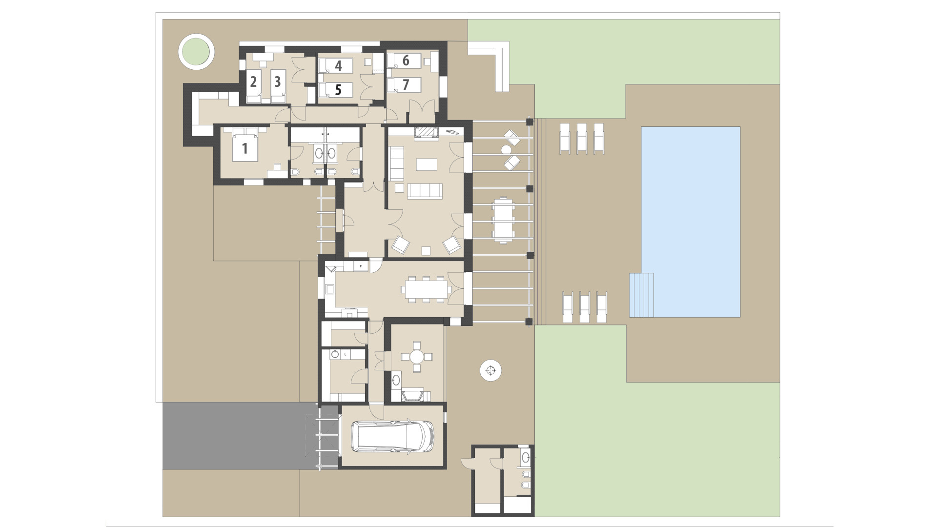 Finca Can Terres: Erdgeschoss