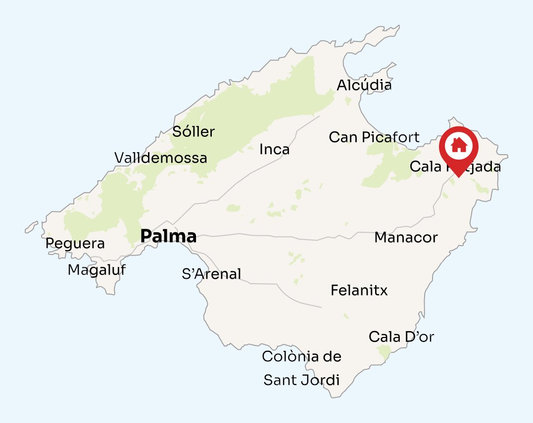 Map of Mallorca