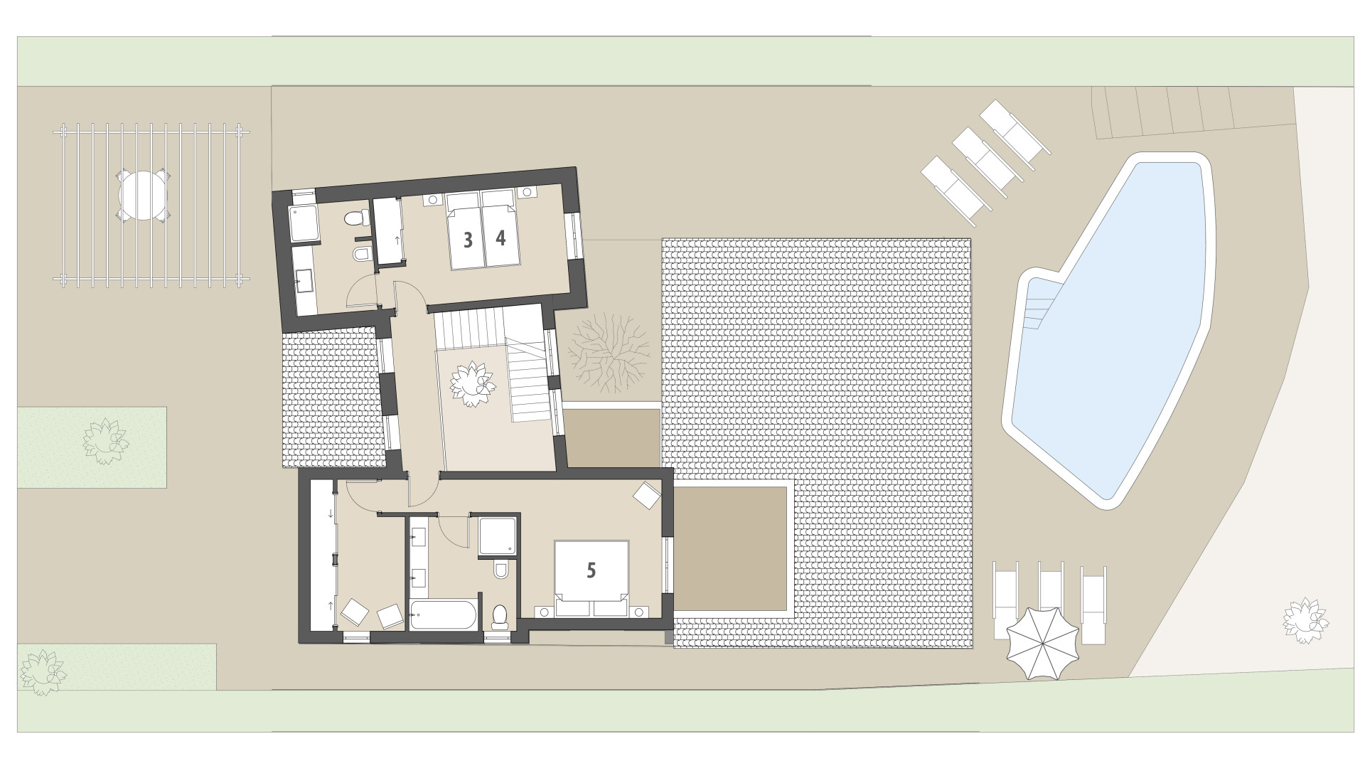 Villa Es Calo: Piso superior