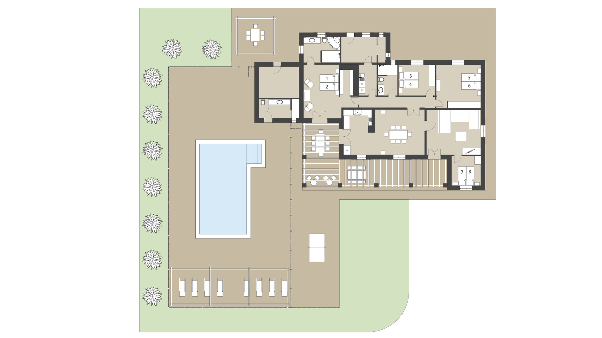 Finca Es Coll Doret: Erdgeschoss