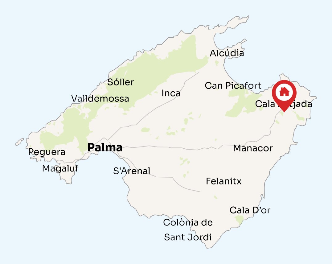 Map of Mallorca