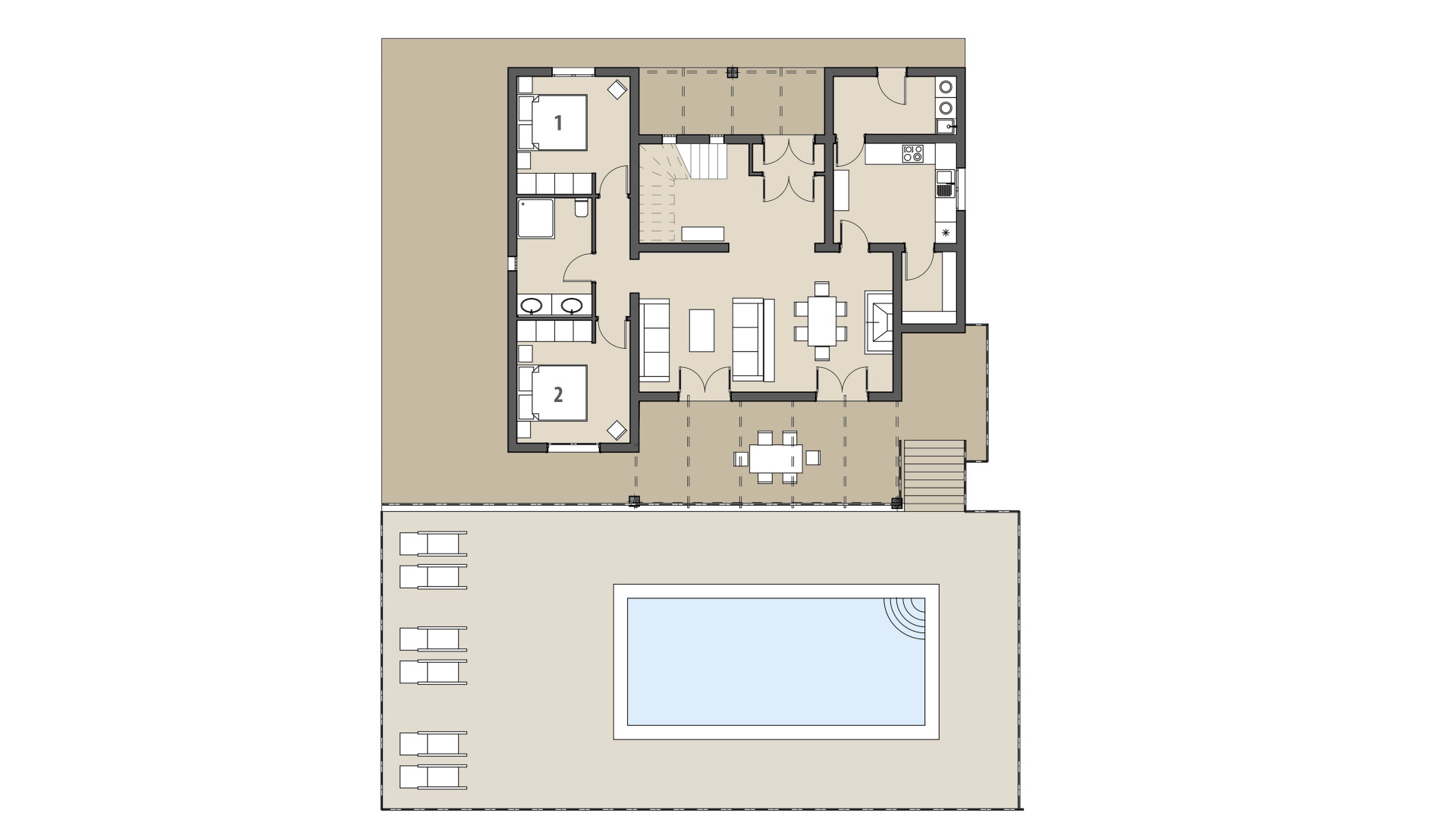 Rural Villa Ca Na Cristina de Carrossa: Ground floor