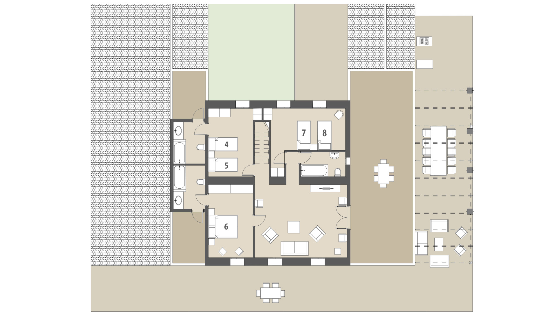 Finca Ses Cases de Son Isidros: Piso superior