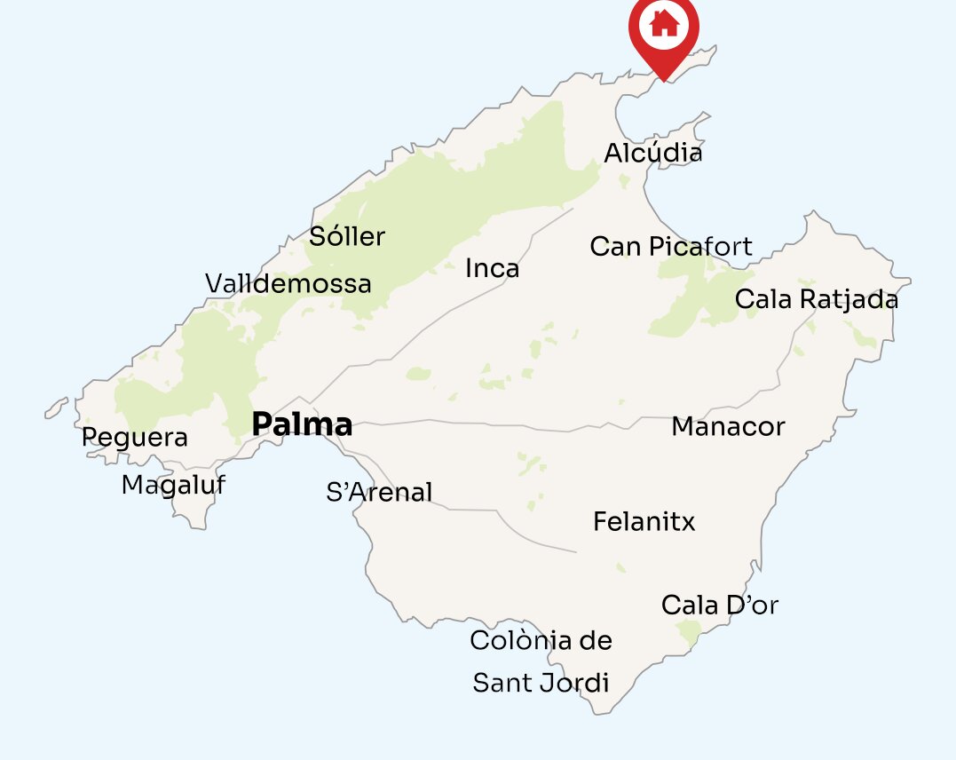 Map of Mallorca