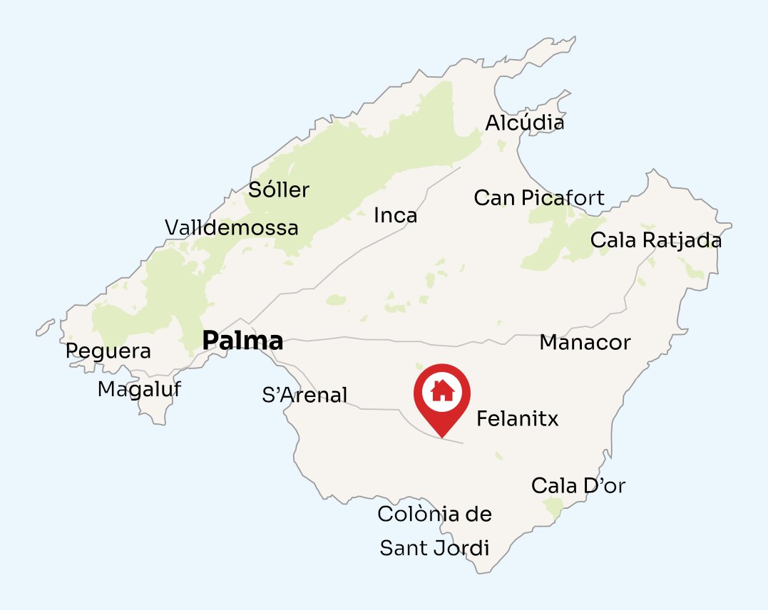 Map of Mallorca