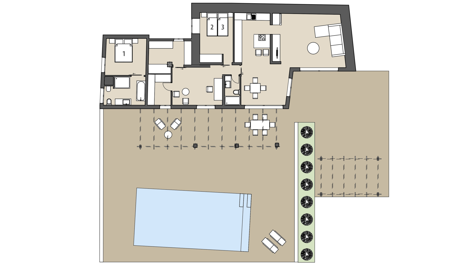 Finca Can Felip: Planta baja