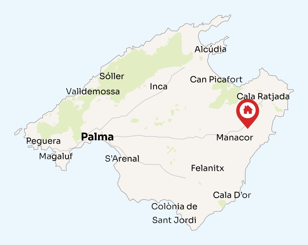 Map of Mallorca