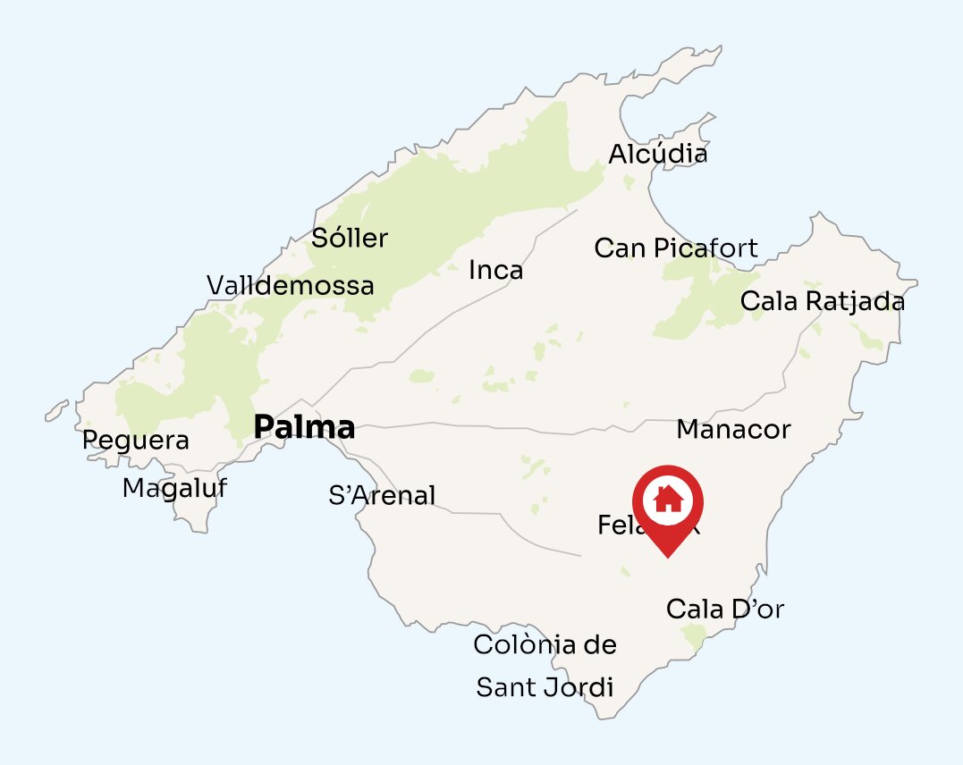 Map of Mallorca