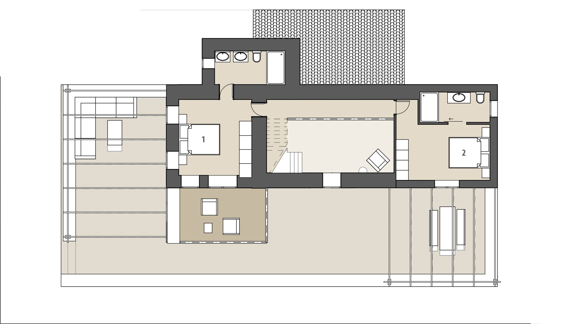 Finca Son Artigues: Piso superior