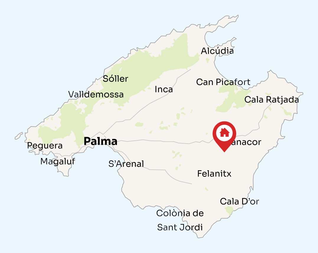 Map of Mallorca