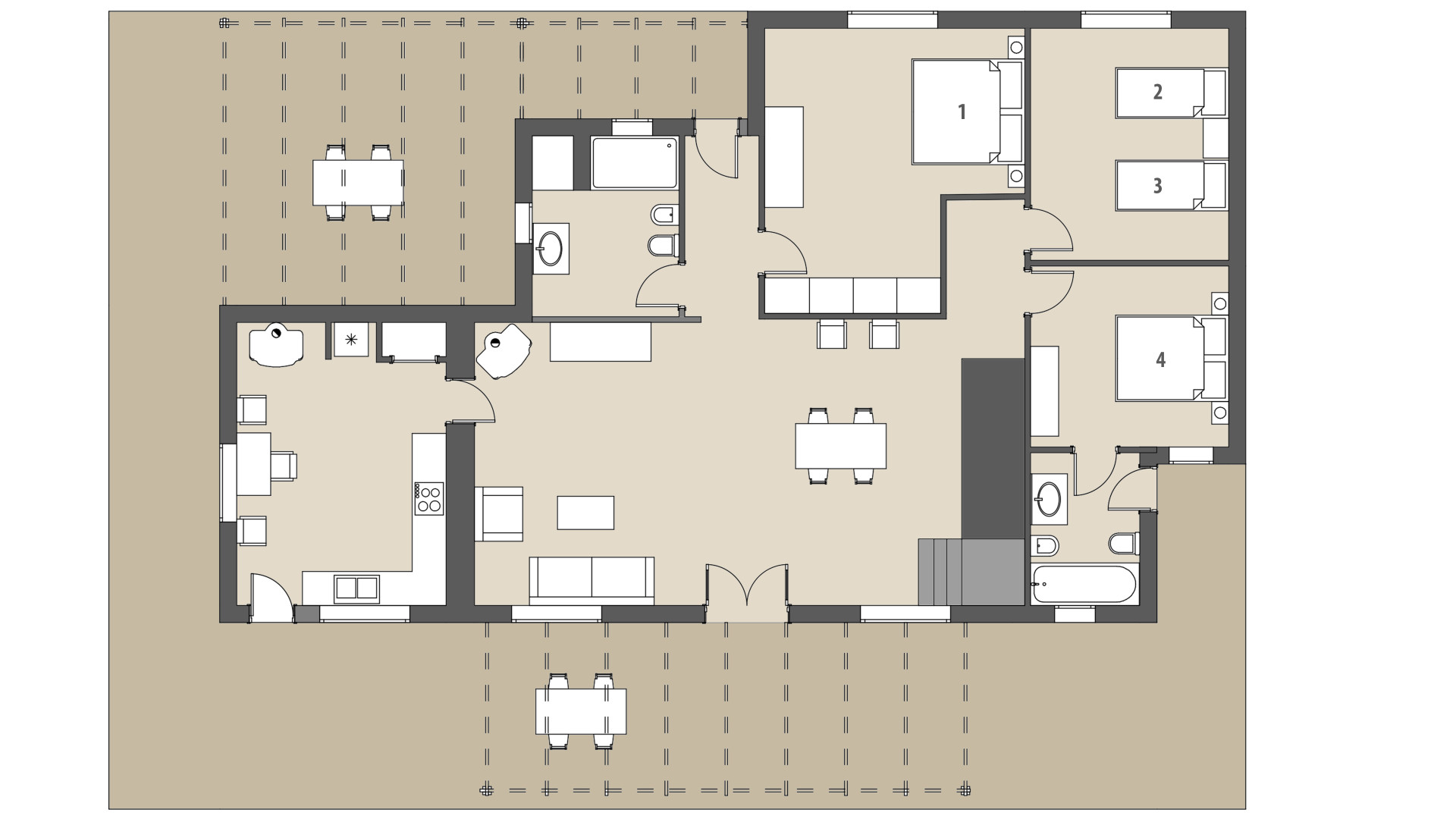Finca Es Campàs: Planta baja
