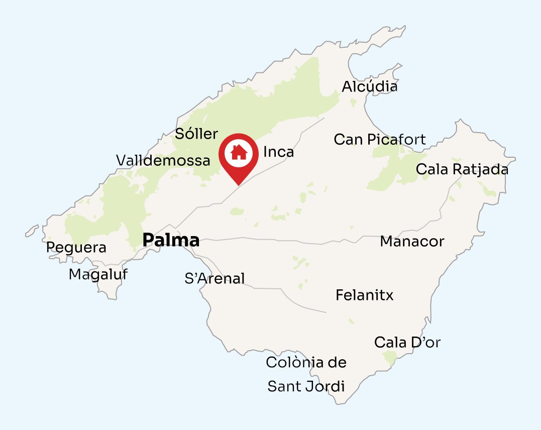 Map of Mallorca