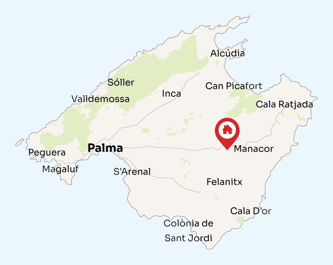 Map of Mallorca