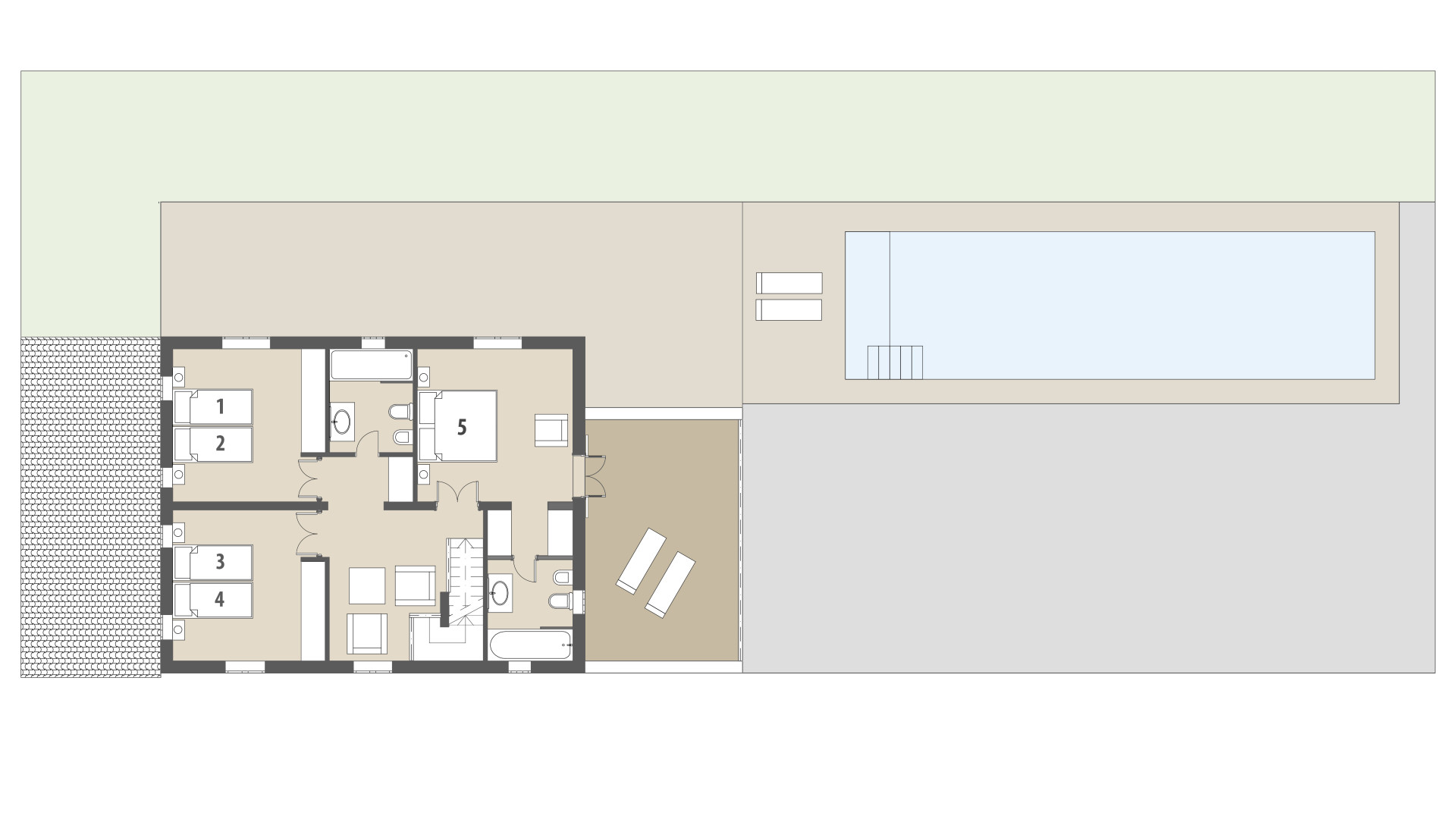 Finca Lejania: Piso superior