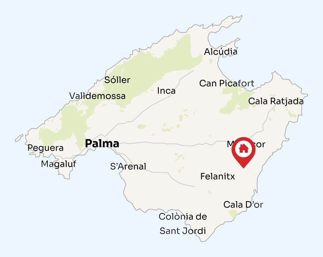 Map of Mallorca