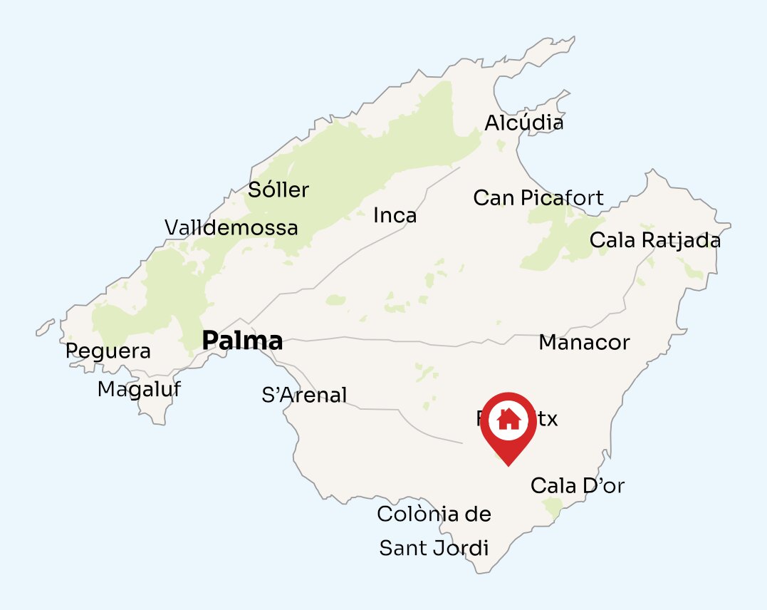 Map of Mallorca