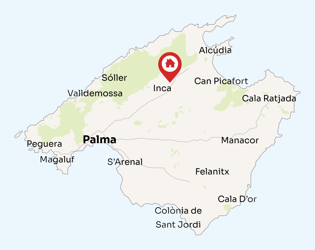 Map of Mallorca