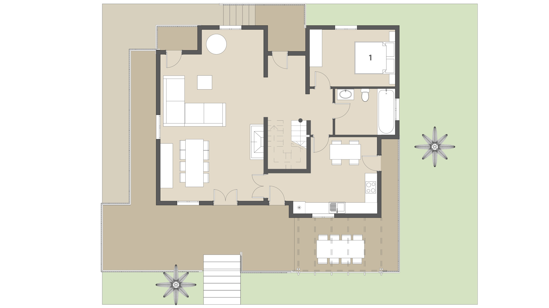 Finca Sa Font Dalt: Planta baja