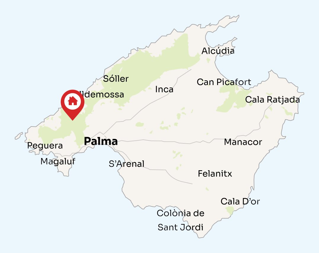 Map of Mallorca