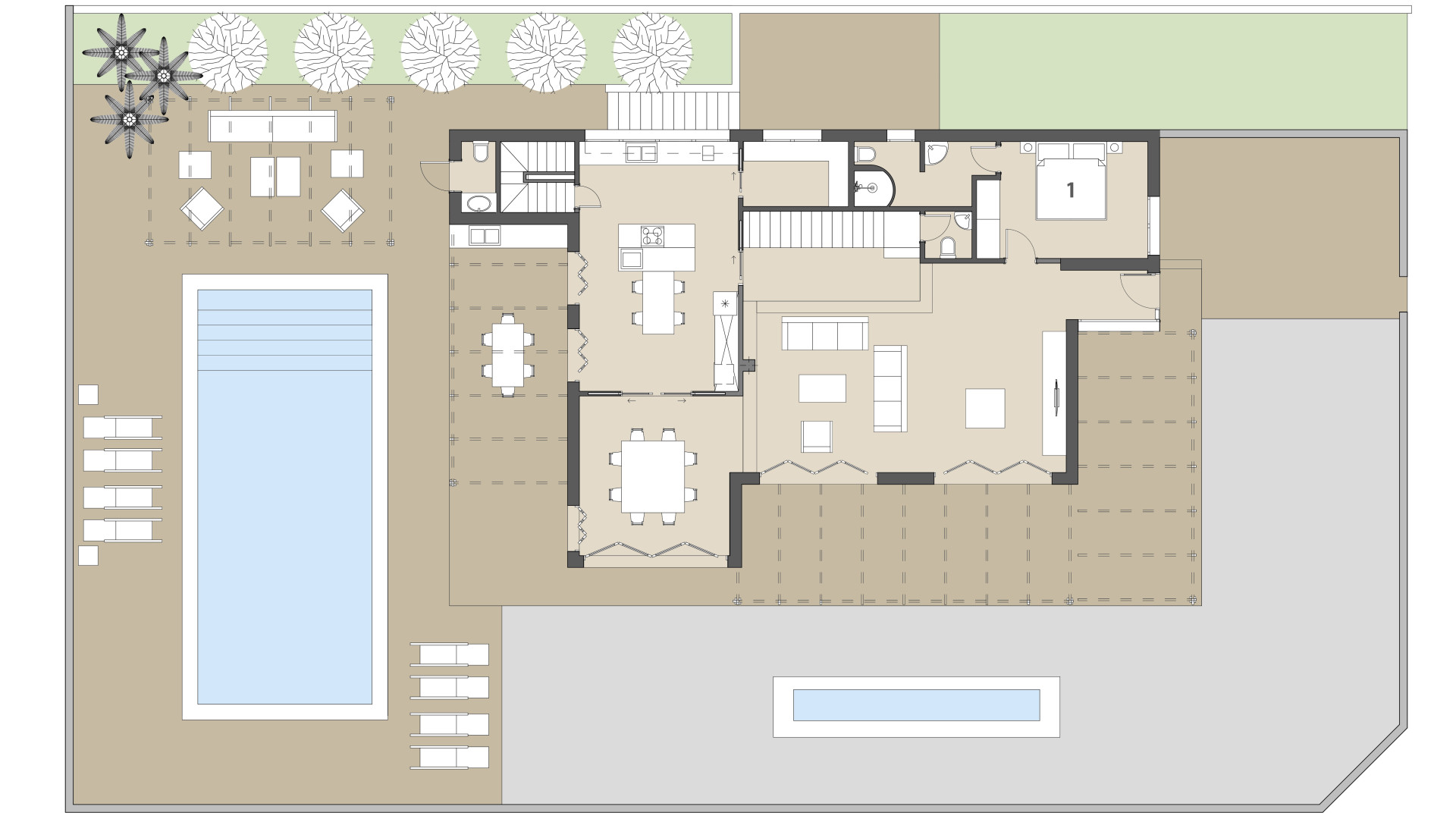 Finca Cap d'Olla: Planta baja