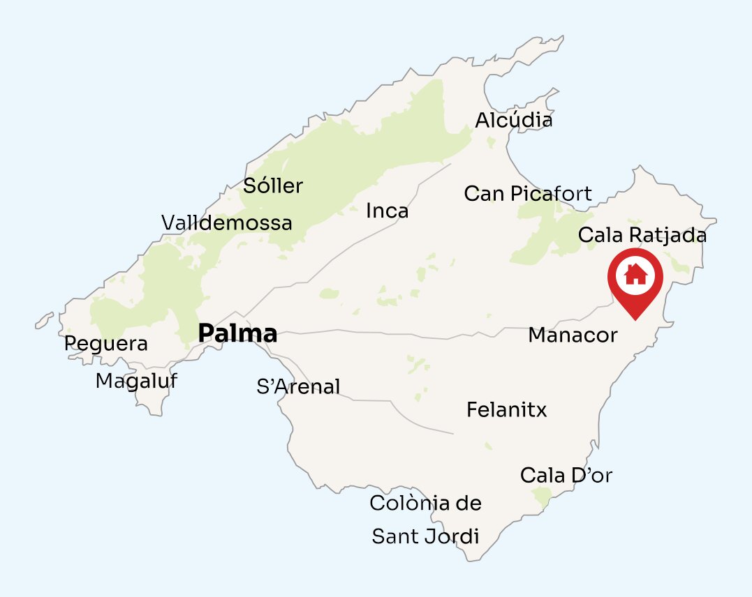Map of Mallorca