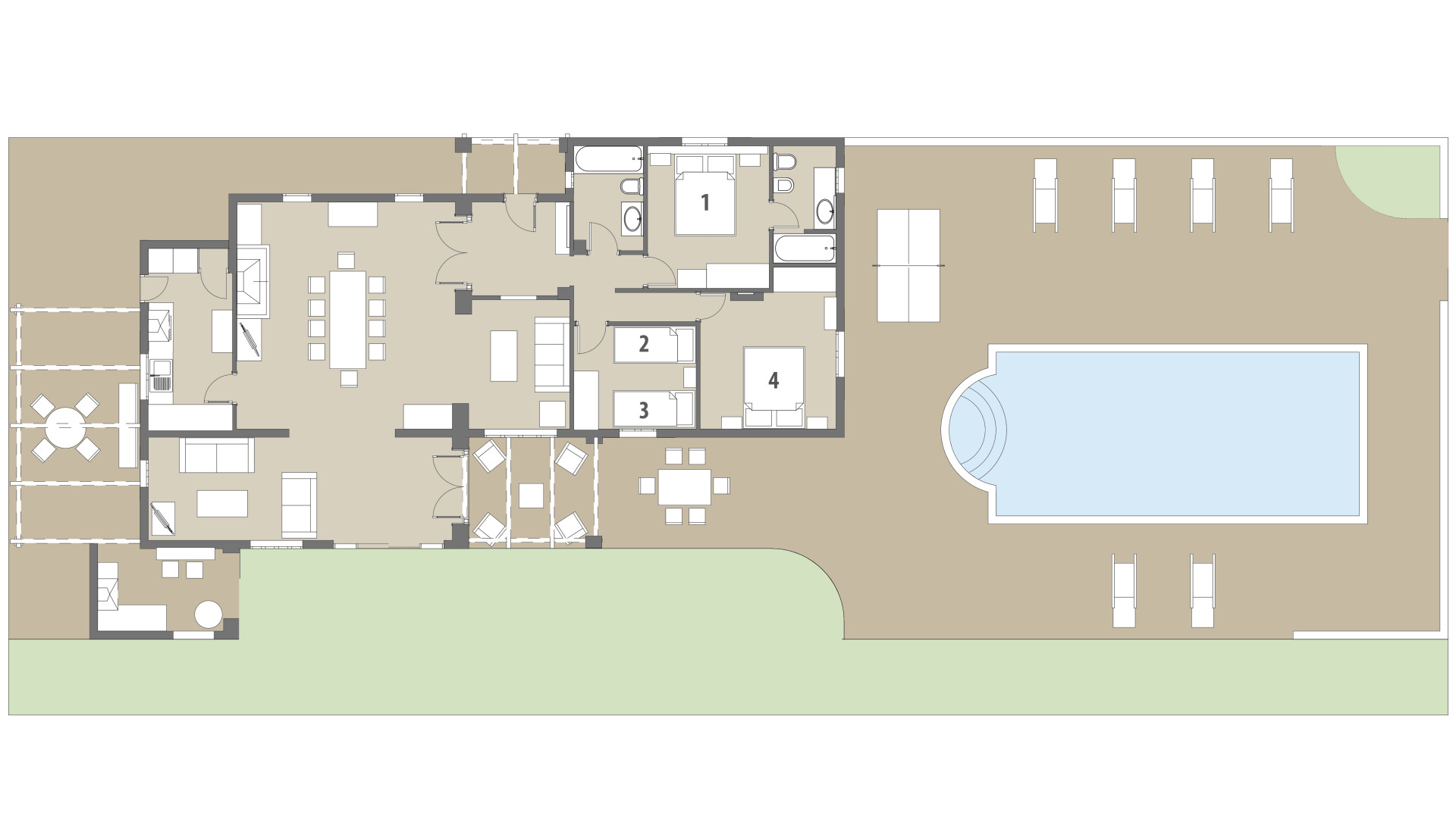 Finca Es Capritx: Erdgeschoss