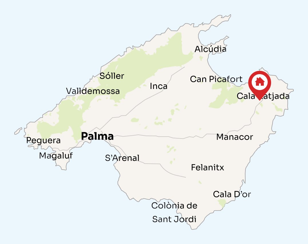 Map of Mallorca