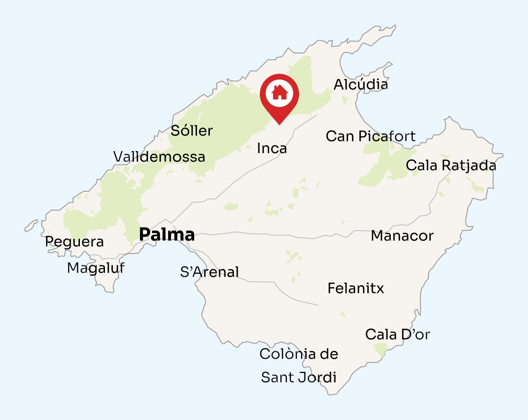 Map of Mallorca