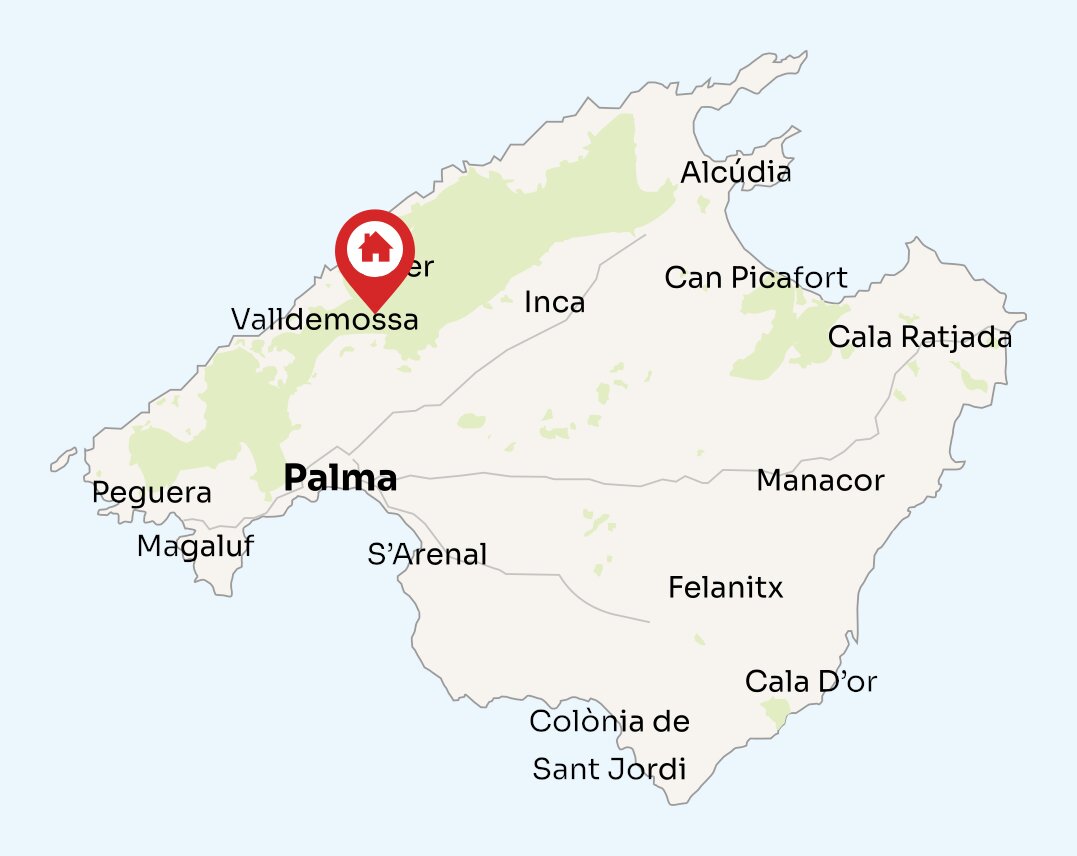 Map of Mallorca