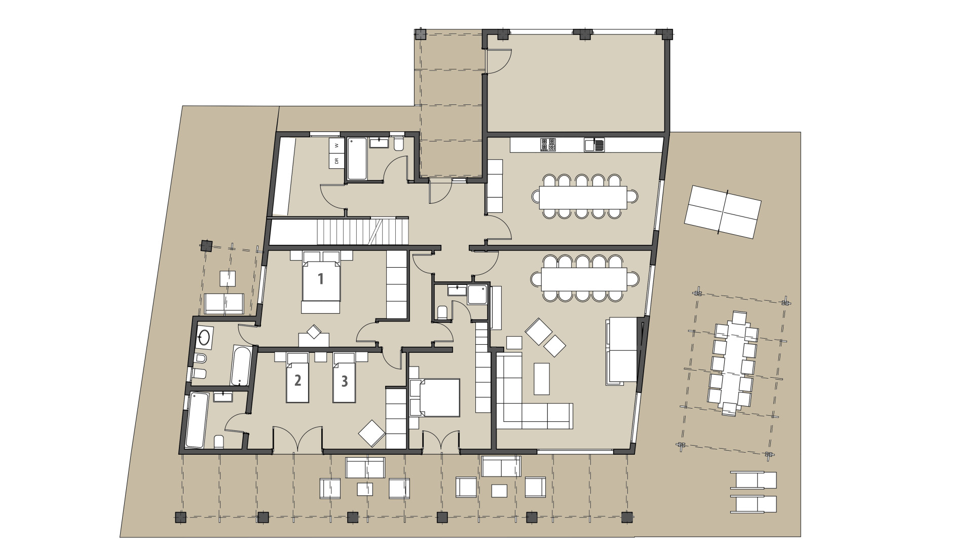 Rural Villa La Tierra: Ground floor