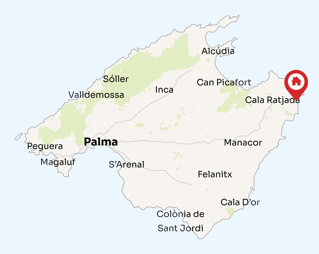 Map of Mallorca