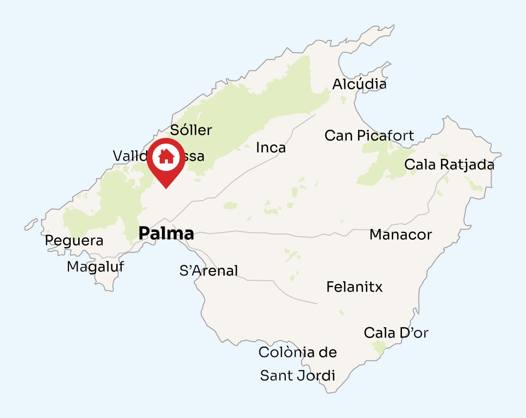 Map of Mallorca